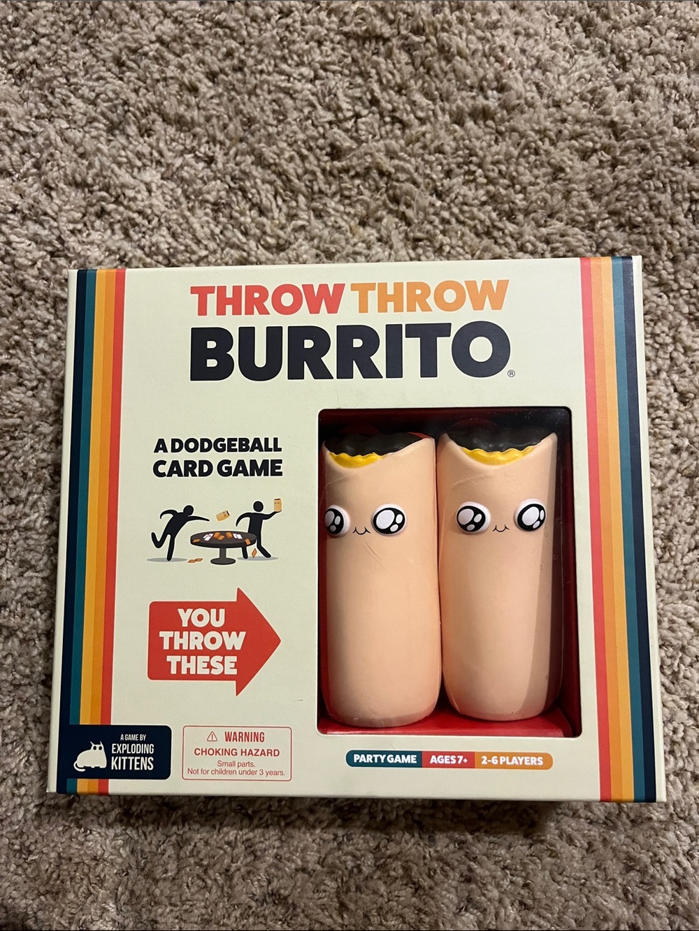 Throw Throw Burrito Party Game - Beige by Exploding Kittens